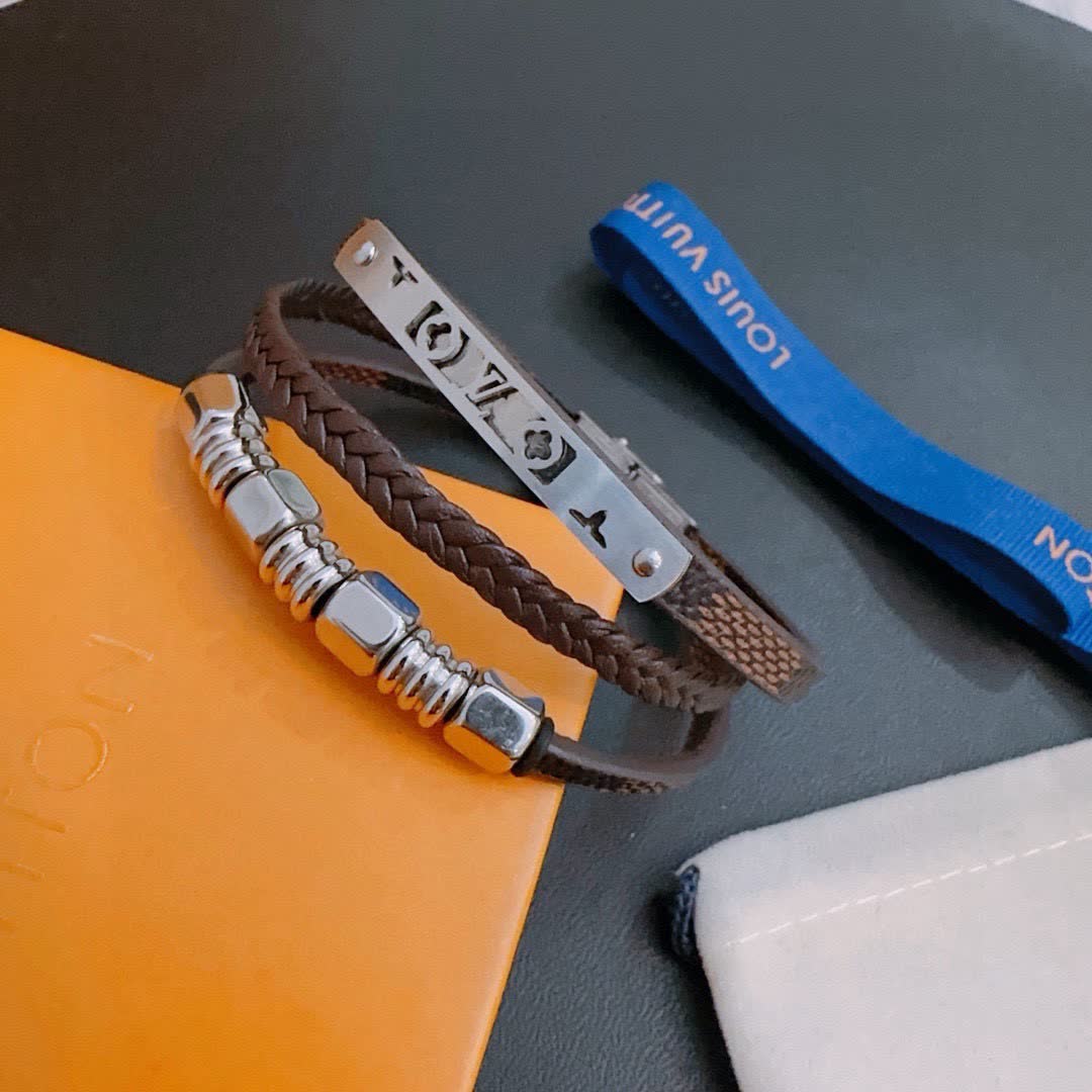 Louis Vuitton Leather Bracelet
